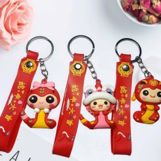 Wholesale  Cartoon  Keychain Rabbit Pendant  Key Chain Doll Key