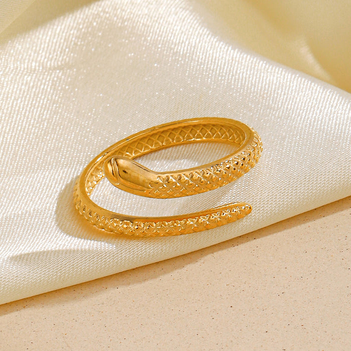 Wholesale Adjustable rings Stainless steel snake earrings ring suit for women