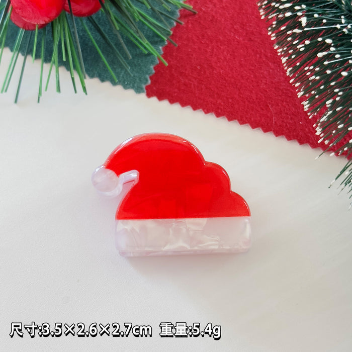 Wholesale Christmas small hairpin gingerbread man Christmas tree snowman small clip cute  hairpin holiday hair accessories