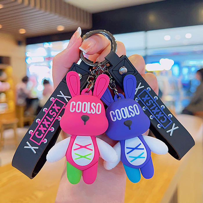 Liebre de conejo de dibujos animados de PVC al por mayor JDC-KC-KUM018