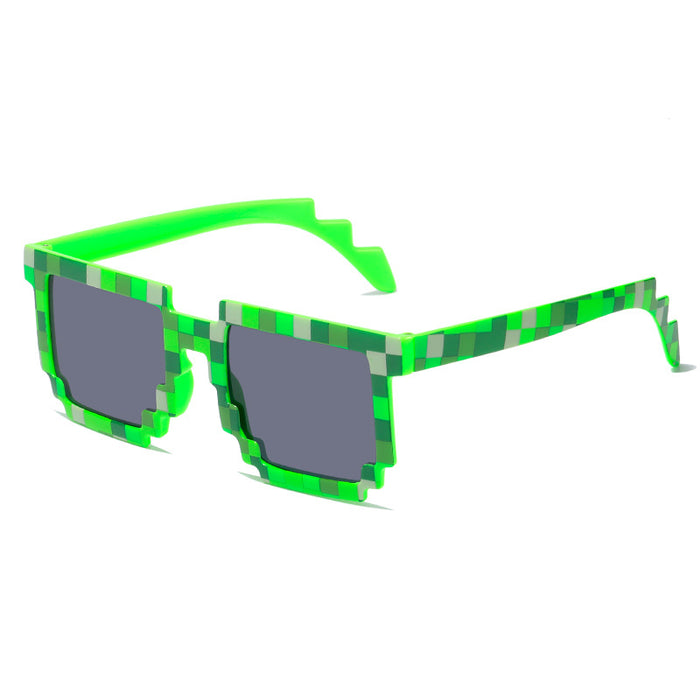 Wholesale Funny Building Block Mosaic PC Sunglasses JDC-SG-Dit002