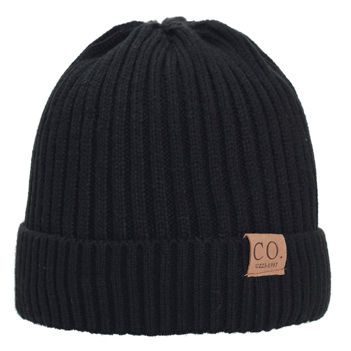 Wholesale Double Layer Plus Velvet Thick Warm Wool Knitted Hat JDC-FH-Jieh001