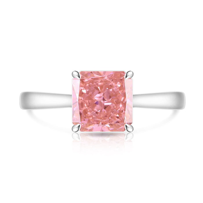 Wholesale Geometric High Carbon Diamond Ring Real Gold Plated Fashion Jewelry Accessory for Women Boutique Resale