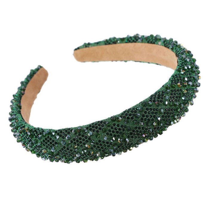 Wholesale Women' s diamond headband retro and versatile ladies evening show temperament headwear