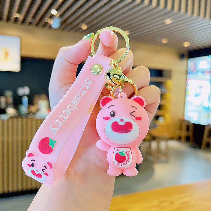 Wholesale Cartoon Silicone Doll Keychain JDC-KC-MingT170