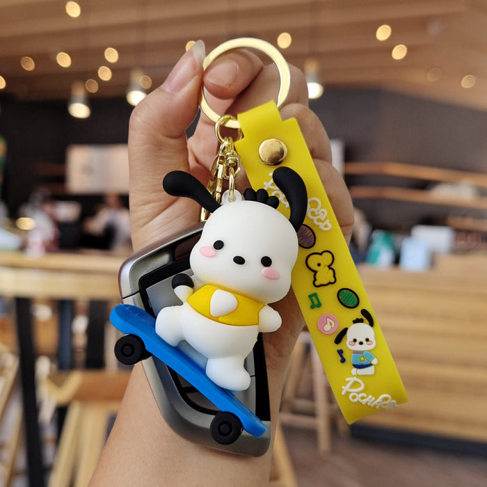 Wholesale Cartoon Silicone Doll Keychain JDC-KC-ZhuoRan033