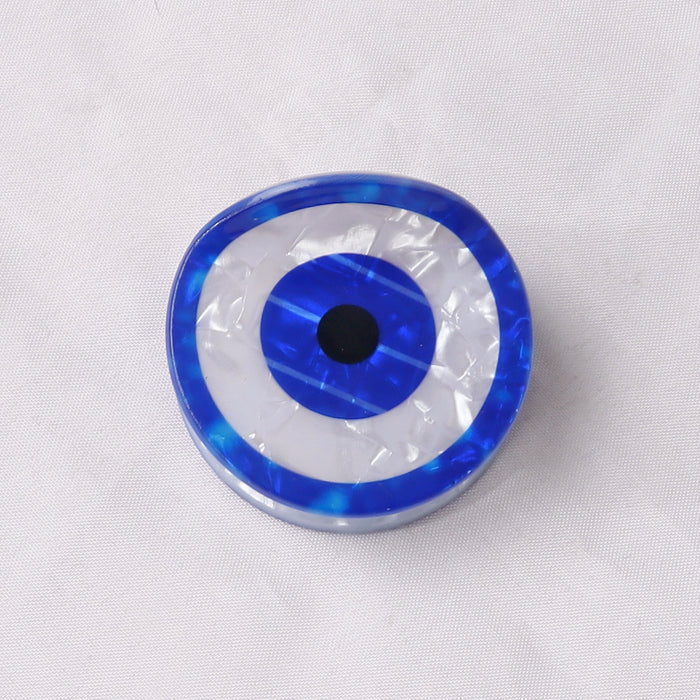 Wholesale Printed Imitation Acetic Acid Devil' s Eye Grabber Headband Hairpin Blue Eyes