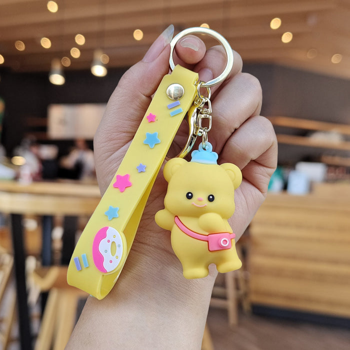 Wholesale Cartoon Silicone Doll Keychain JDC-KC-ZhuoRan022