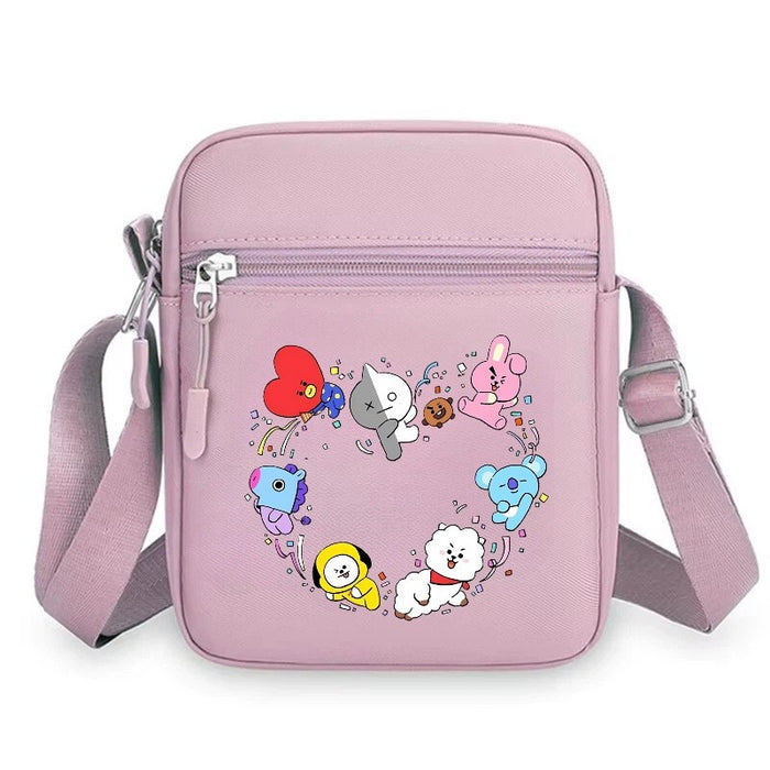 Wholesale Trendy Cartoon Print PVC Small Shoulder Bag For Women Lightweight Casual Fashion Accessory