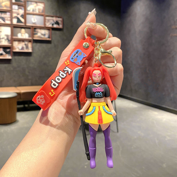 Wholesale  K-pop girl group pvc keychain Cute Keychain