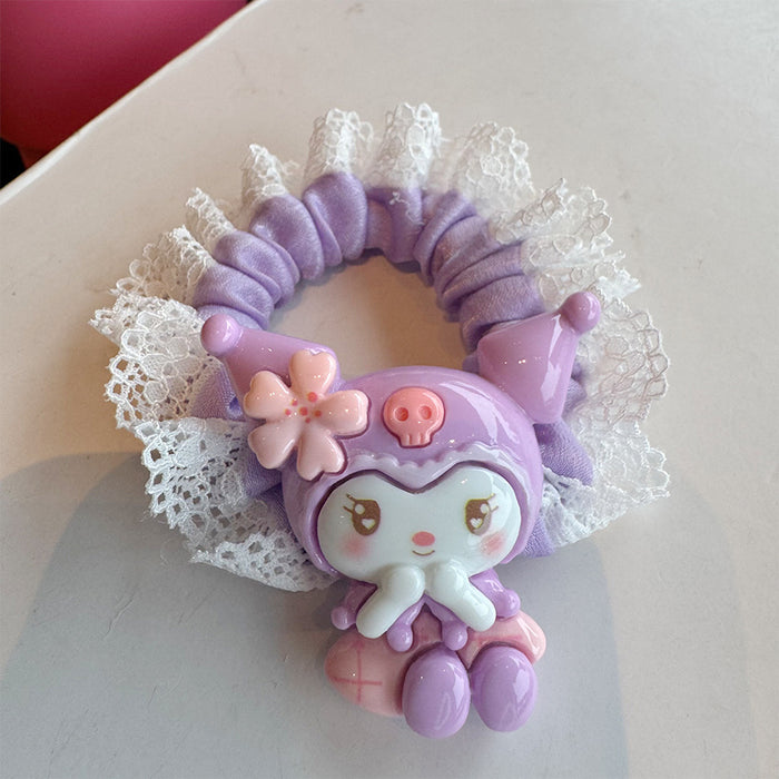 Wholesale Hair lace rubber band cute cartoon  hair band head rope does not hurt the hair elastic
