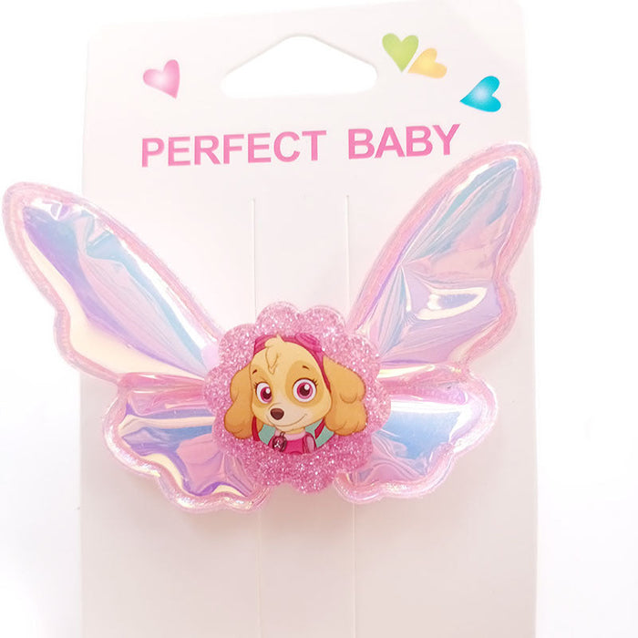 Wholesale Hair Clips Plastic Cute Cartoon Angel Color Changing Shiny Wings (M) JDC-HC-DLM006