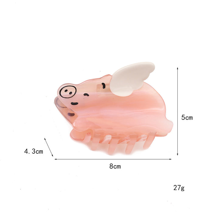 Wholesale Cute pig animal hairclip