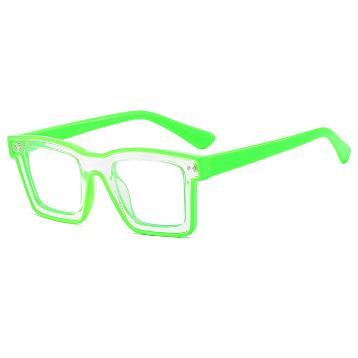 Wholesale Personalized rice nail niche glasses, fashionable flat lens