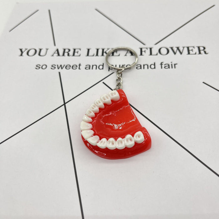 Wholesale Mini Resin Tooth Keychain JDC-KC-KangX002