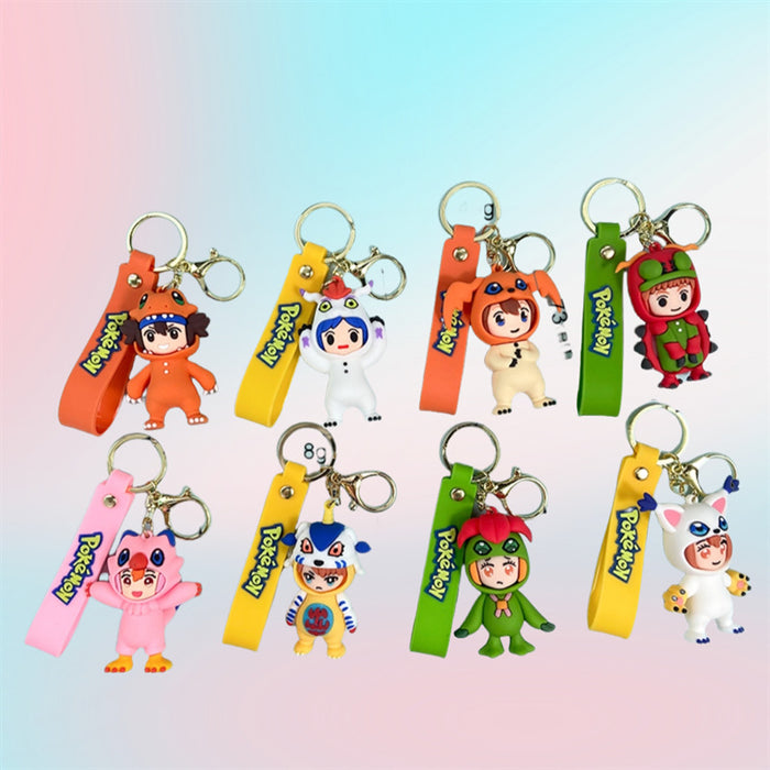 Wholesale PVC Cartoon Doll Keychain JDC-KC-BaoDou005