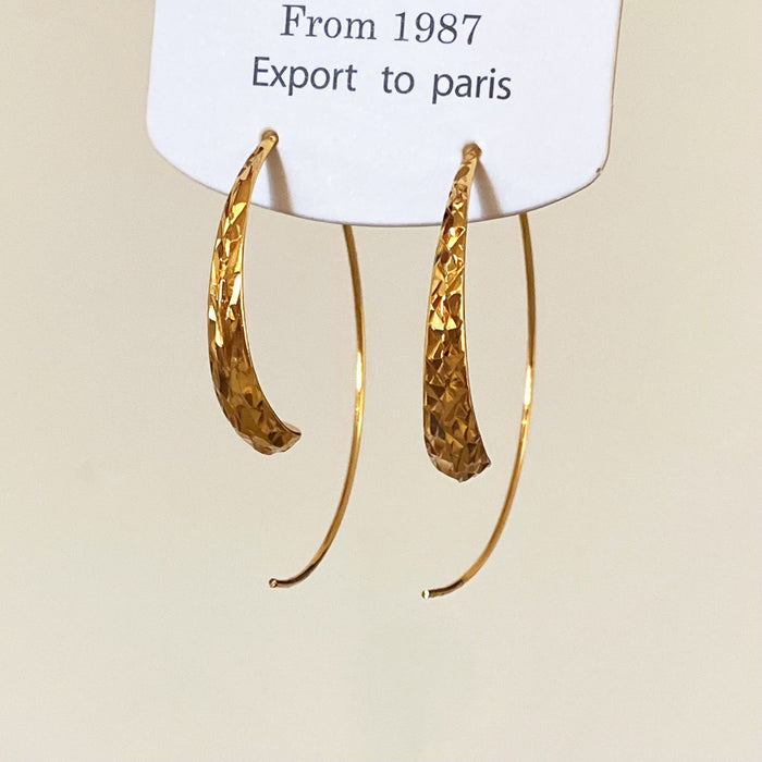 Wholesale Frosted Heart Two-Way Earrings