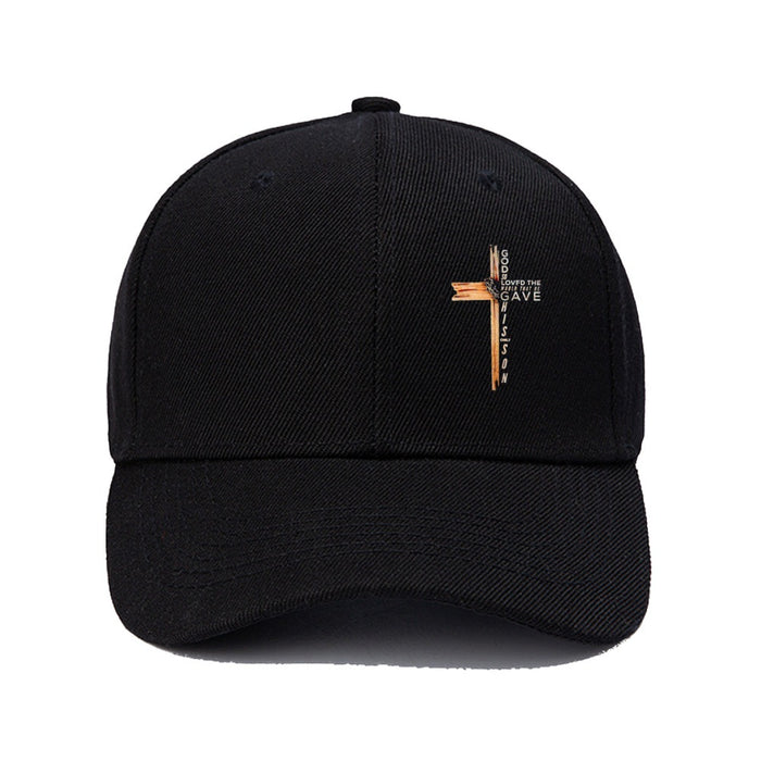 Wholesale 2pcs Cross print fashionable outdoor casual baseball cap