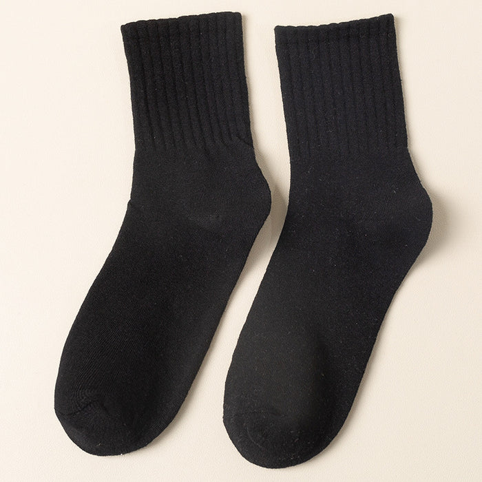Wholesale New socks with vertical stripes, mid tube socks, sports cotton socks, trend