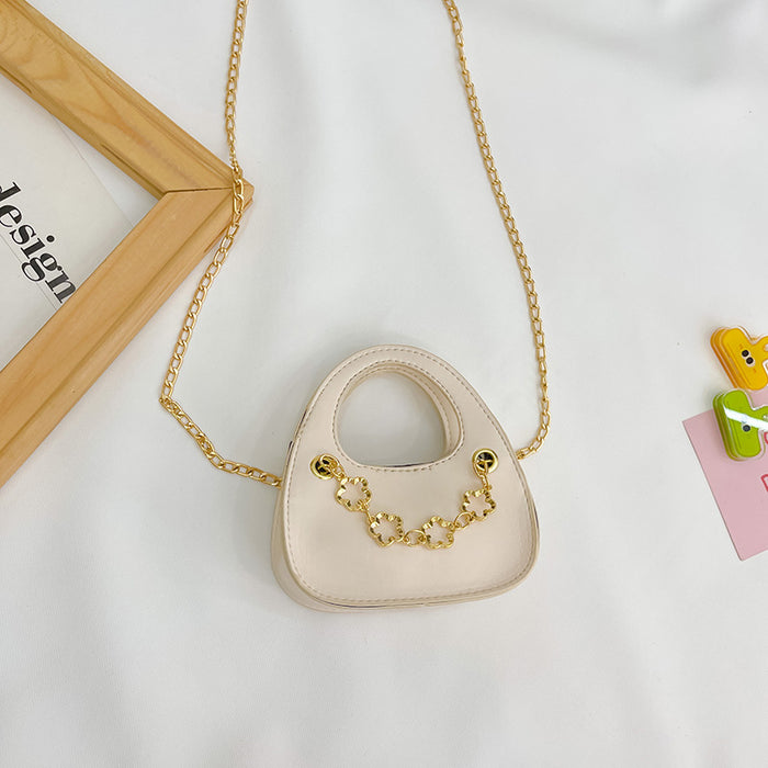 Wholesale PU Fashion Handbag Shoulder Bag Fashionable Little Girl Chain Crossbody Bag JDC-SD-YuanDuo051