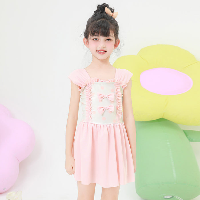 Wholesale Children's swimsuit polyester striped hot spring swimsuit professional wholesale