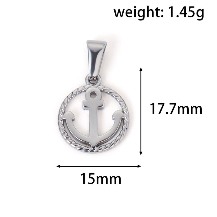 Wholesale 6pcs/set Love Angel Bear Stainless Steel Plated 24K  Pendant Accessories