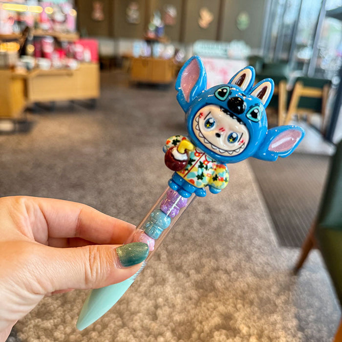 Wholesale Cartoon smiley face funny rhinestone press ballpoint pen