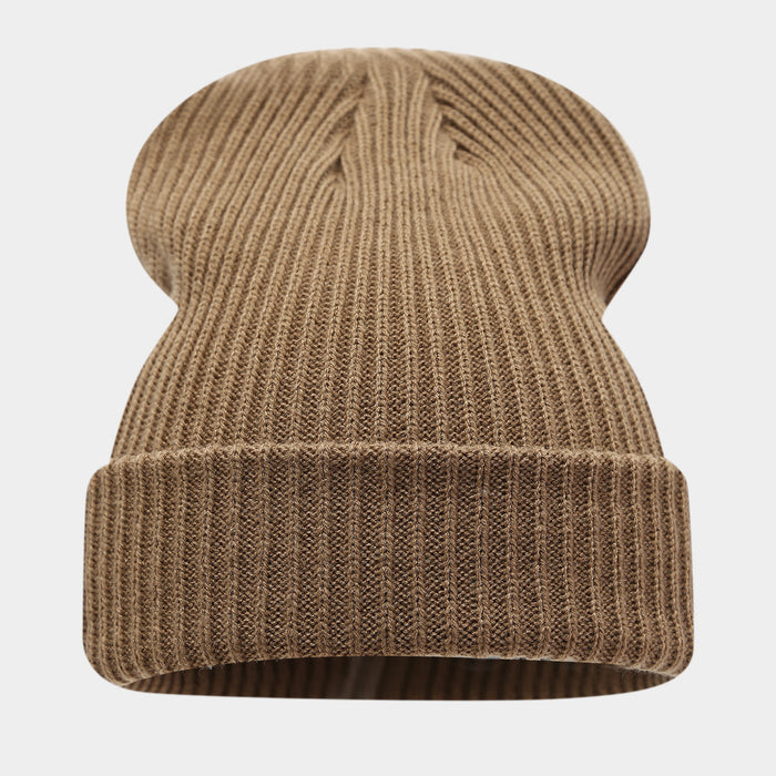 Wholesale Double-striped cuffed pullover warm knitted fashionhat