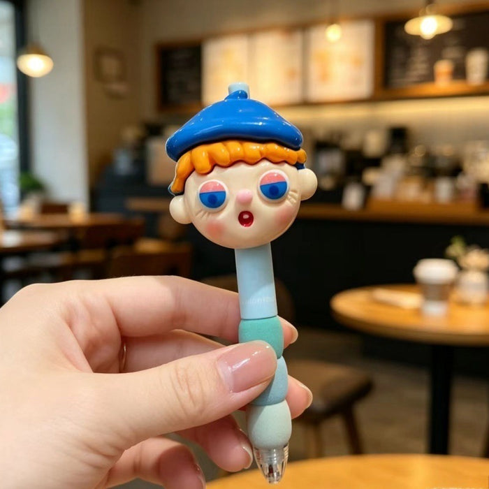 Wholesale Plastic Cute Cartoon Doll Pendant Pen 0. 5mm