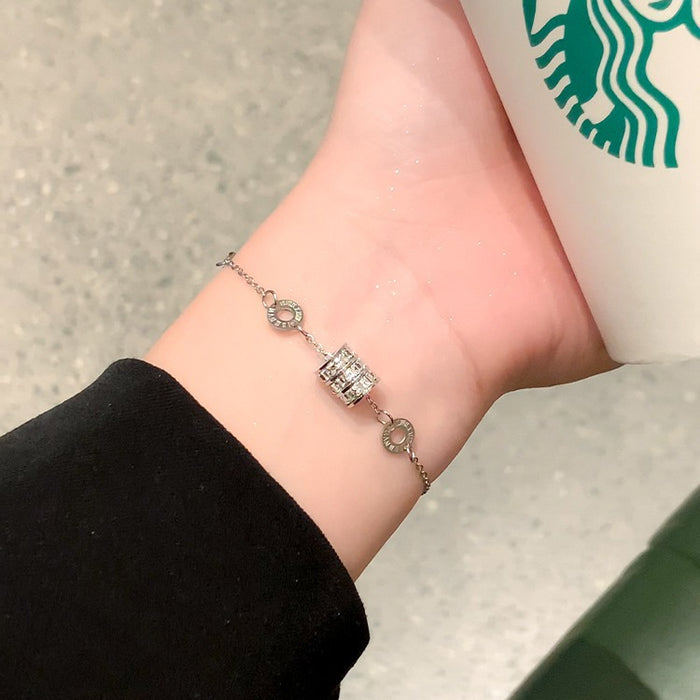 Wholesale Titanium steel stainless steel bracelet with high-end feel, fashionable and creative, exquisite new bracelet accessories