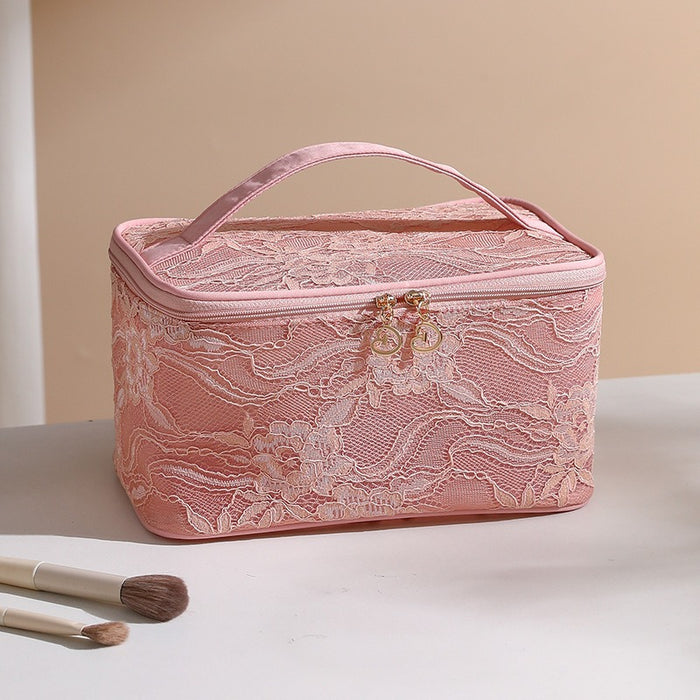 Wholesale Stylish Ins Style Mesh Makeup Bag Large Capacity Travel Cosmetic Organizer