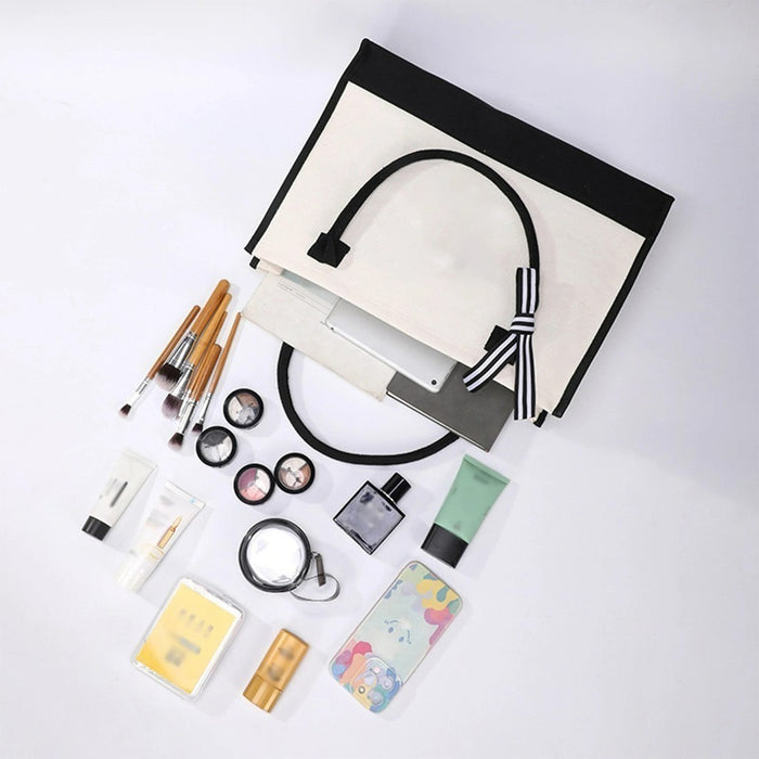 Wholesale Cartoon Print  Canvas Bag  Convenient Handheld Tote Bag