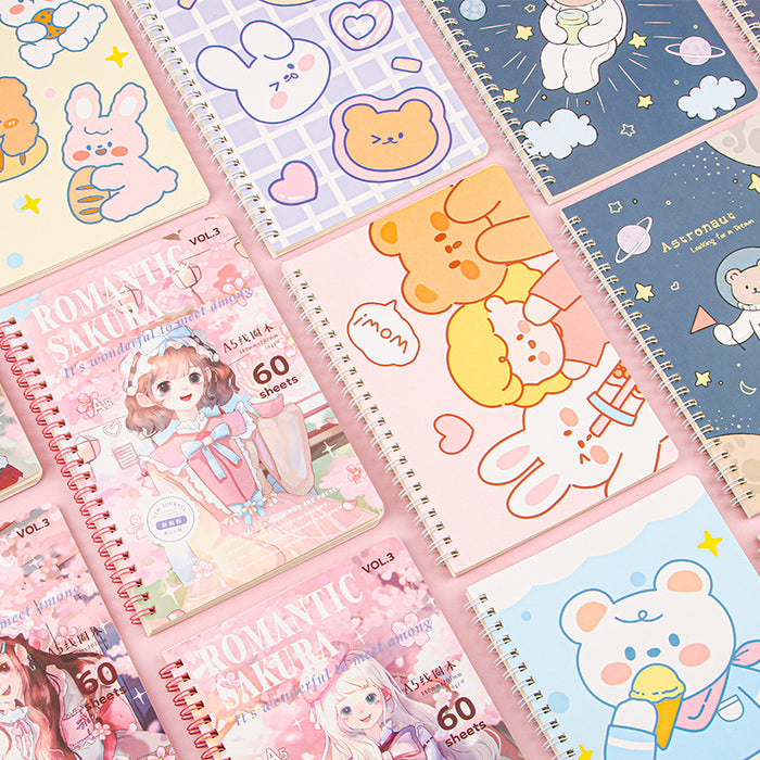 Wholesale Chic Cartoon Panda A5 Loose Leaf Notebook Student Stationery