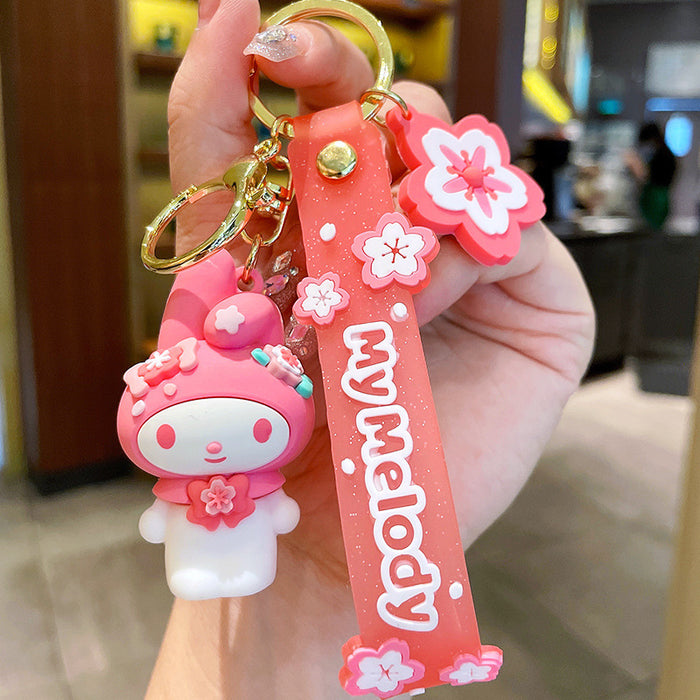 Wholesale Season Cute Dog Keychain PVC Car Key Accessory Decorative Charm