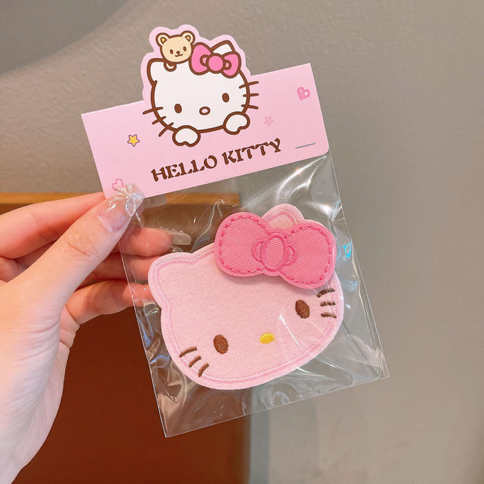 Wholesale cute cat  embroidery Hair Clips