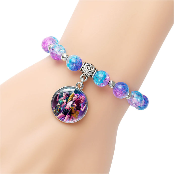 Wholesale KPOP Beaded Pendant Bracelet