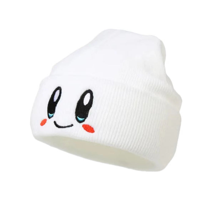 Wholesale Embroidery Big Eyes Smiley Cartoon Acrylic Knitted Children's Beanie Hat JDC-FH-Kamie005