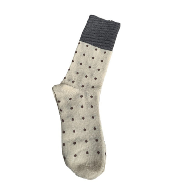 Wholesale Mid length socks with personalized daily contrasting colors, retro style socks