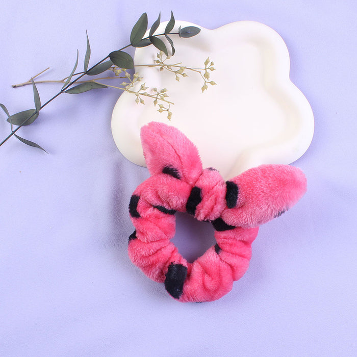 Wholesale Plush Children Cute Rabbit Ears Hair Scrunchies  JDC-HS-Heqin004