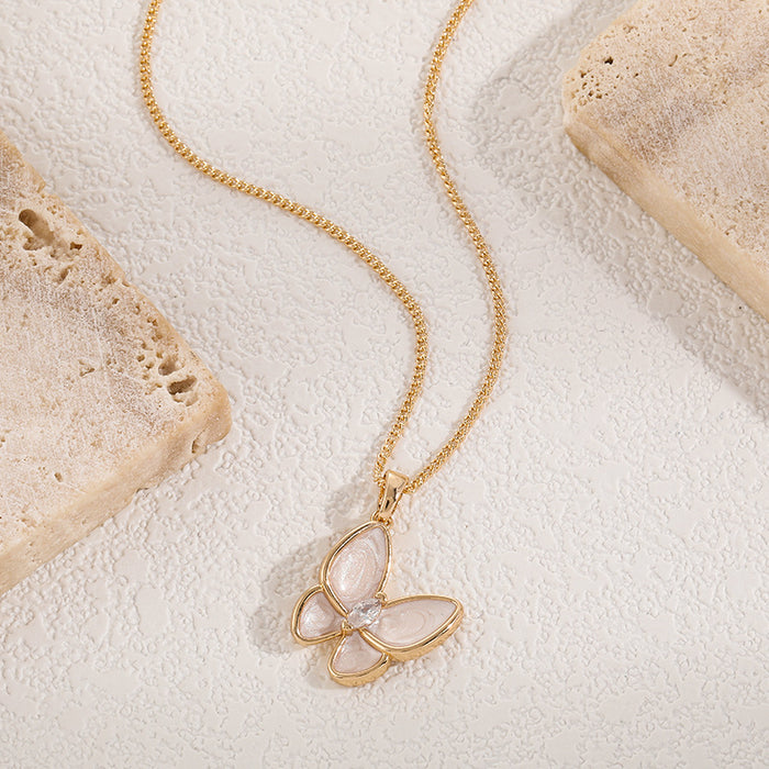 Wholesale Butterfly Necklace with Diamond New Necklace