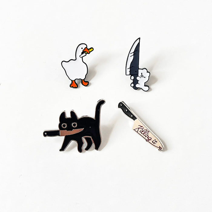Wholesale Cute alloy brooch, cartoon personality badge brooch, clothing bag, anime decoration