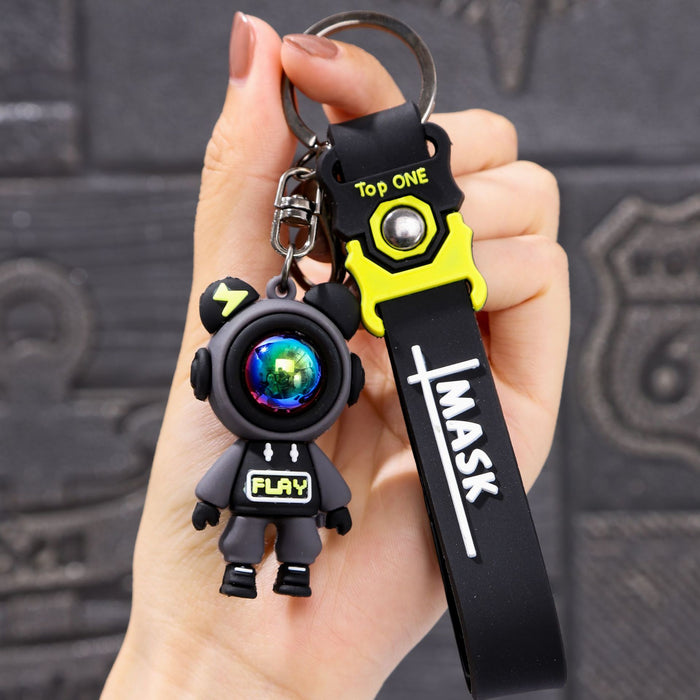 Wholesale Lightning bear keychain doll key ornaments bag pendant Doll