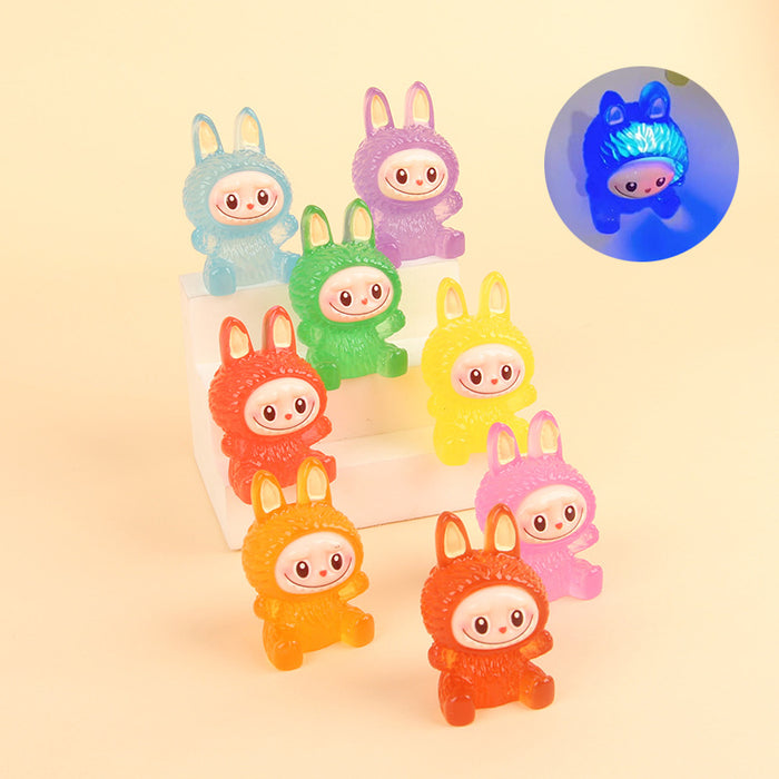 Wholesale Cute Resin Particle Solid Color Keychain Pendant