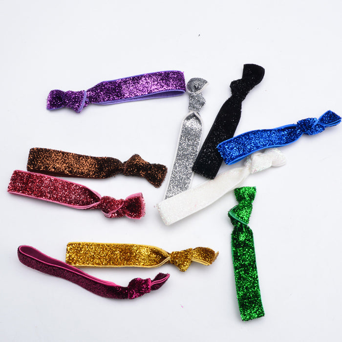 Wholesale Sequin Knotted Hair Tie JDC-HS-CaiS001