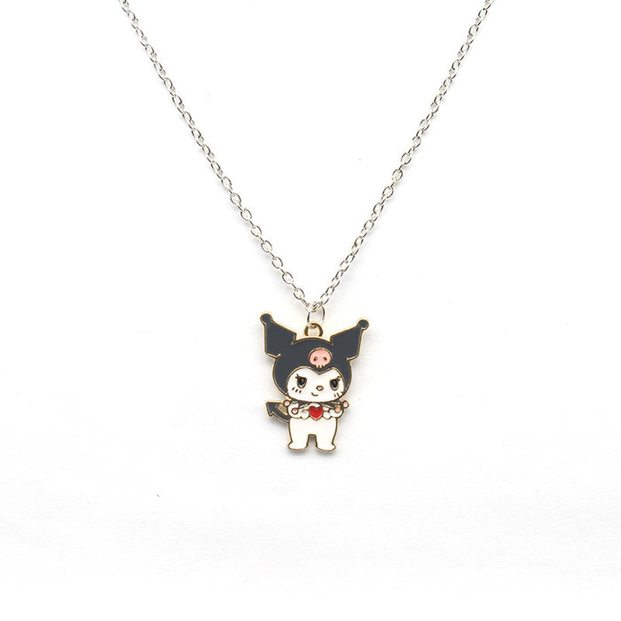 Wholesale Necklaces Cartoon alloy dripping oil cute necklace JDC-NE-MWei009