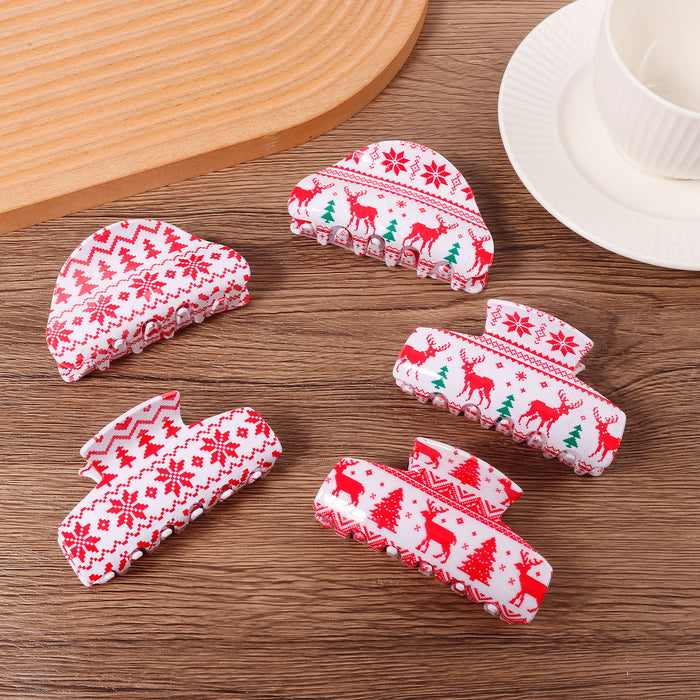 Wholesale Ornament Christmas red grab clip