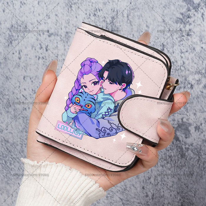 Wholesale Cute Devil Hunter PU Wallet For Women Card Holder Coin Purse Youth Campus Fashion Accessory