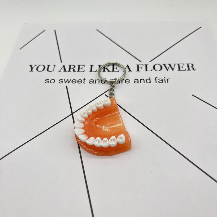 Wholesale Mini Resin Tooth Keychain JDC-KC-KangX002