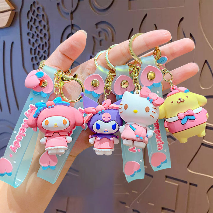 Wholesale Silicone Cartoon Doll Keychain JDC-KC-JiShi004