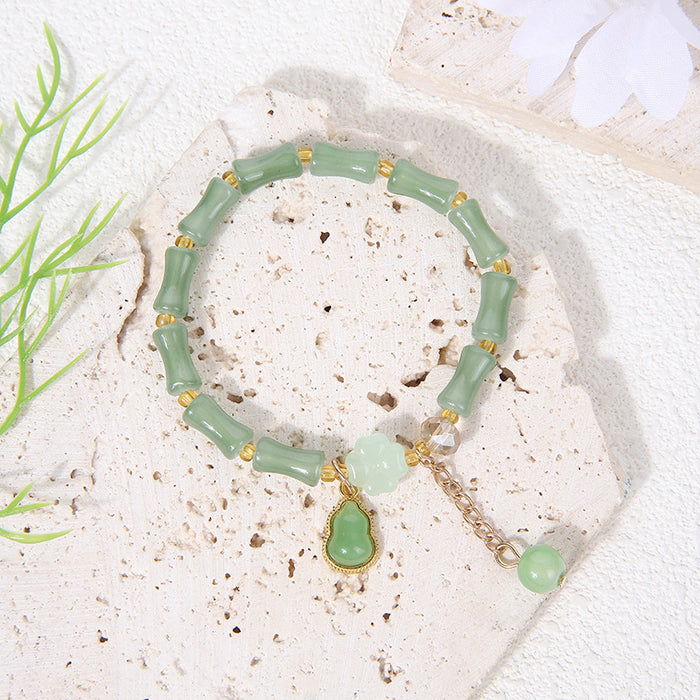Wholesale Bamboo bracelet high bracelet peace buckle jade gourd bracelet jewelry